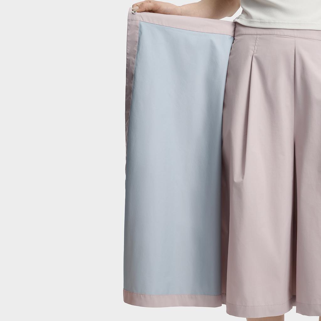FILA White Fashion Simple Elegant Versatile Loose Comfortable Skirt Pants Casual Long Skirt Women skirts Lotus-Gray-Pink F11W623301FPK