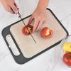 Chopping Board For Meat Vegetables Chopping Cutting Board In Stainless Steel Garlic Grinding Zone Design Food Prep Board For Piz