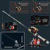 Fishing Rod MOC Building Blocks Technology Machinery Series Assembly Simulation Model Multi Shaped Fishing Bait Creative Gift