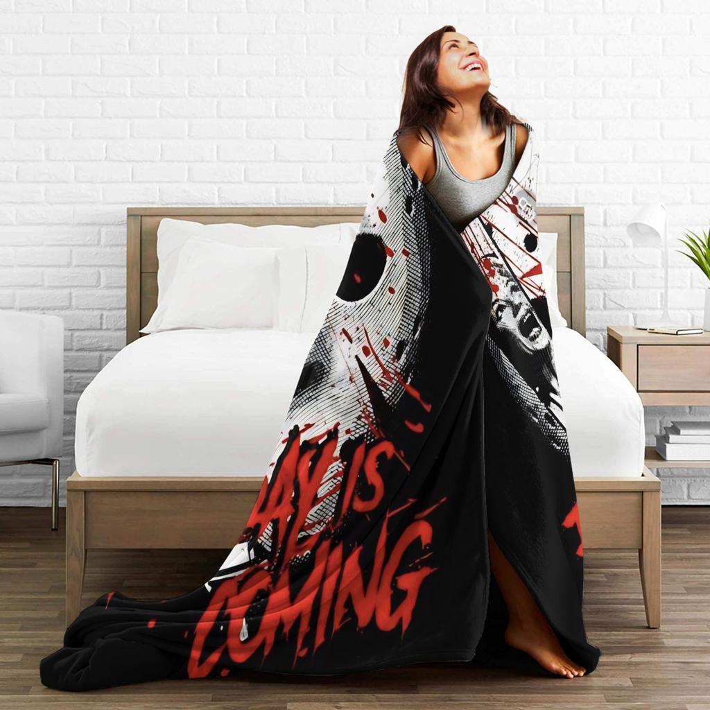 Friday Jason Voorhees 13th Blanket Quality Warm Soft  Throw Blanket Winter Travel Living Room Street Trend Bedspread