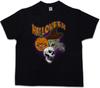 HALLOWEEN FACES Kids Boys T-Shirt Witch Moon Witch Pumpkin Face Death Reaper-