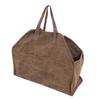 Heavy Duty Canvas Firewood Bag Large Firewood Holder Shopping Bag Fireplace Wood Stove Accessories