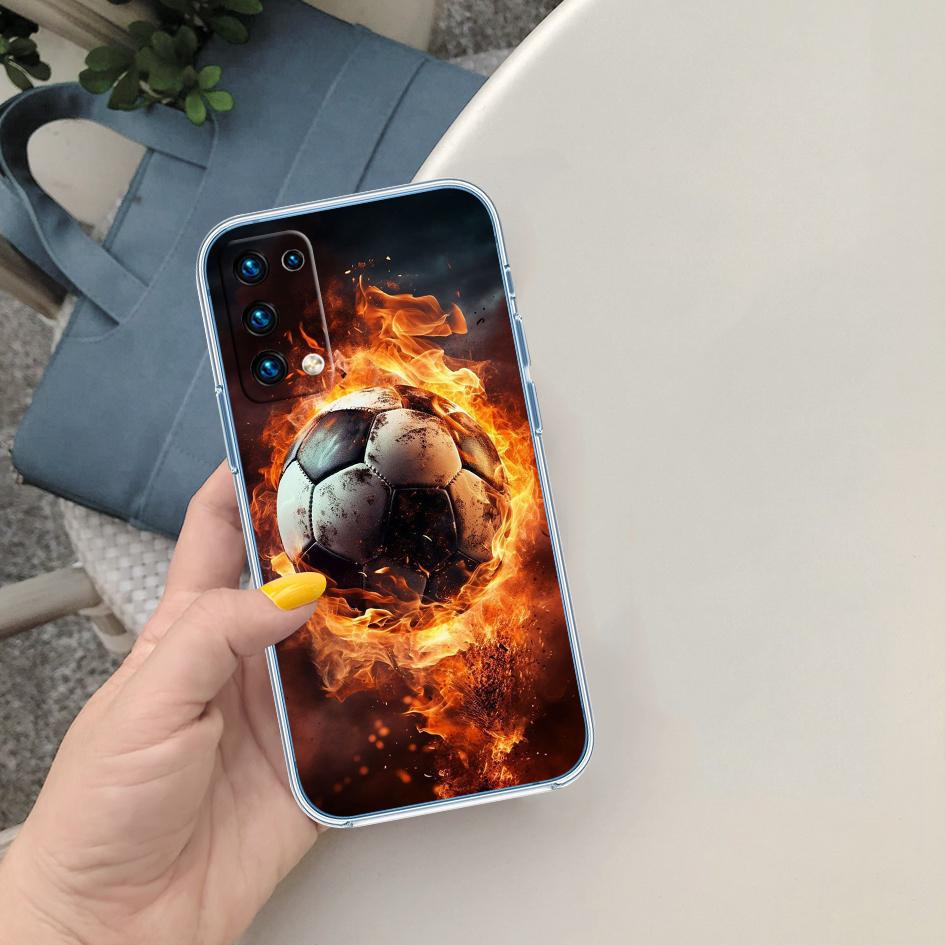 Football Soccer Transparent Phone Case for Motorola Moto Edge 20 30 40 50 S30 Fusion Ultra Pro Neo Lite + G200 G23