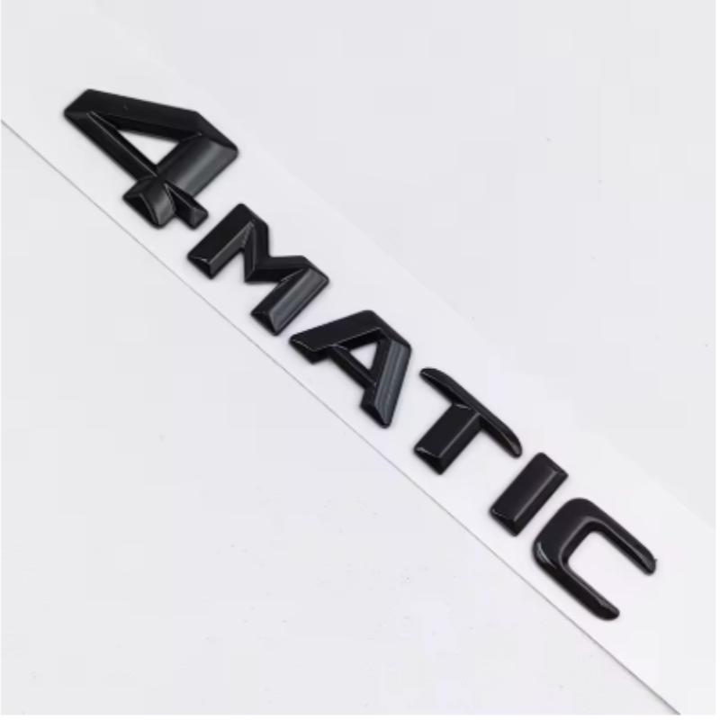 Logo de Voiture ABS 3D Emblème Lettres 4MATIC Pour Mercedes W203 W204 W205 W206 W176 W177 W246 FWHJK3 W212 W213 X156 X253 C E S GLA Accessoires