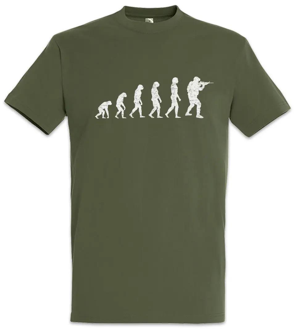 Soldier Evolution TShirt Army Human Fun Marine Darwin Chor Shooter Soldaten TShirt S