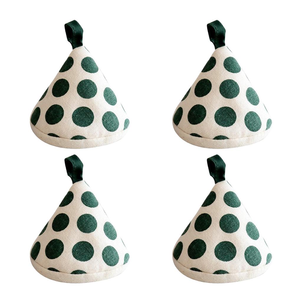 Japanese style minimalist microwave oven, kitchen lid cap, clay pot handle, thickened insulated ear tips 4 pieces