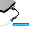TypeC To 3.5mm Earphone Adapter USB 3.1 TypeC Male To 3.5 AUX Audio Female Jack Audio Adapter for
