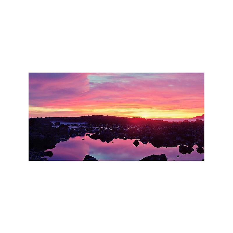 

WCIC Новый загадочный и впечатляющий пейзаж с закатом, декоративная живопись, художественная ткань, домашний фон, украшение на стену, подвесная картина 40*20cm