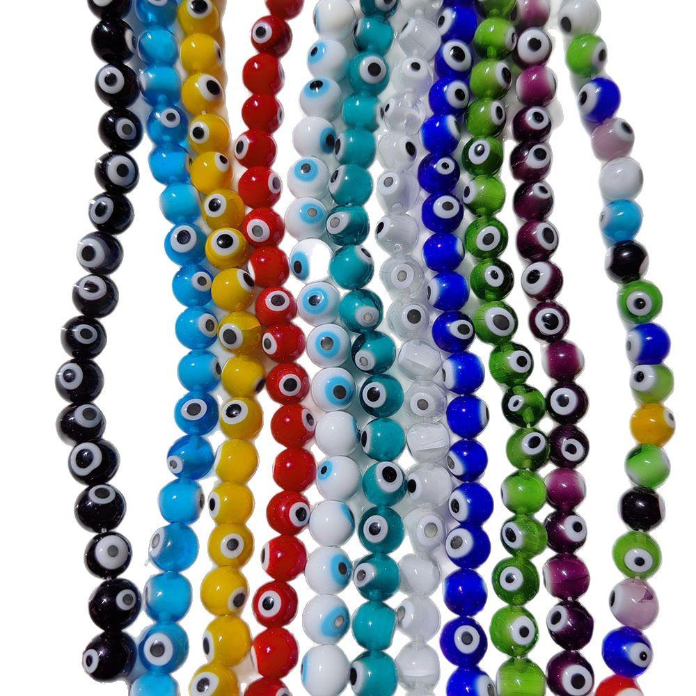8mm Millefiori Devil Eye Glass Beads for DIY Bracelets & Necklaces