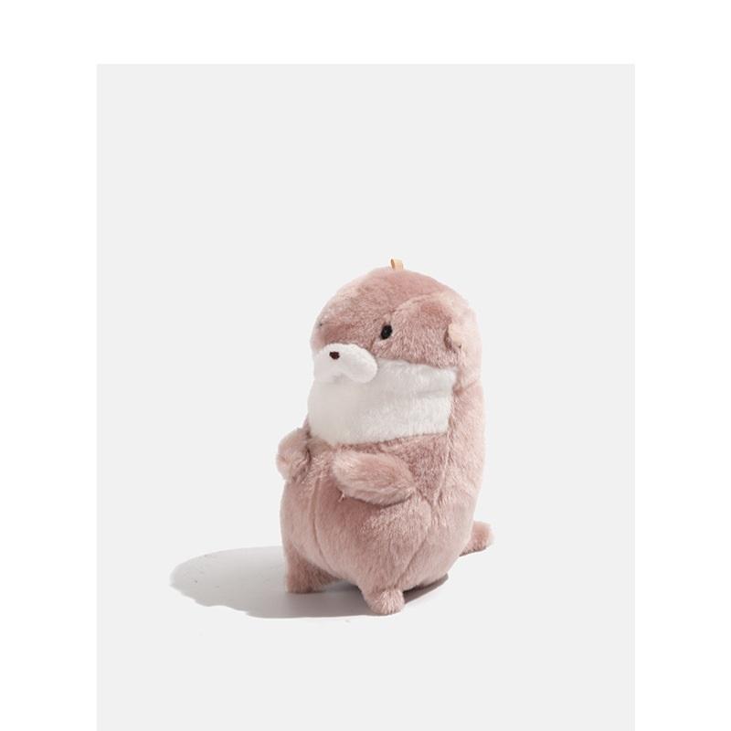 Cute little otter playing keychain puppet doll bag pendant Li Can's same plush toy cute gift