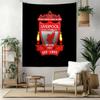 Liverpool Football Club Vægdekoration Vægtæppe Kunst Til Kæledyrsminde Fødselsdag Bryllupsfest Baggrund Familiegave