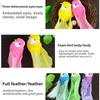 6pcs Colorful Simulation Birds Home Decor Photography Props Artificial Foam Feathers Birds Art Craft Sculptures with Clip