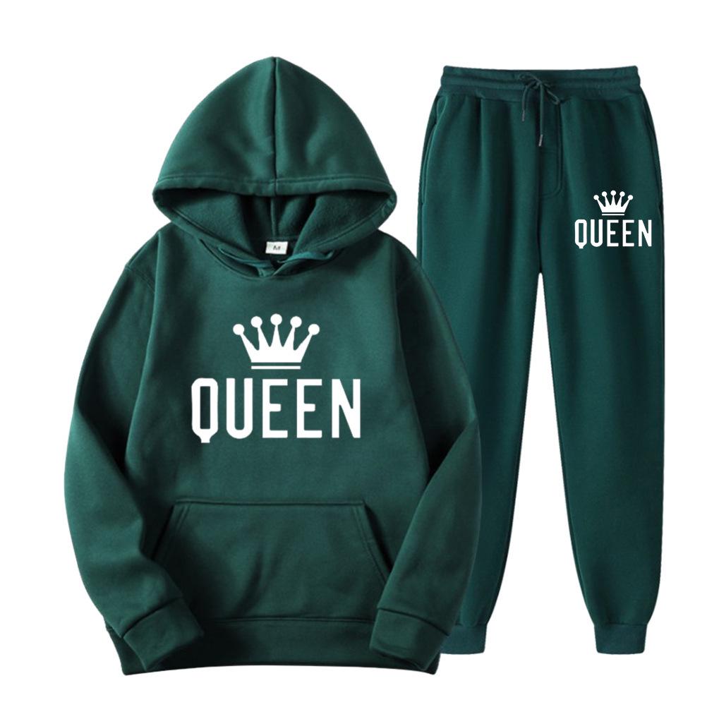 Men's Plus Size Hooded Sweatshirt & Jogger Set - Thickened Casual Sportswear for Autumn/Winter