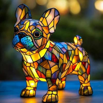 Iridescent Dog USB Night Light - Atmospheric Desktop Ornament