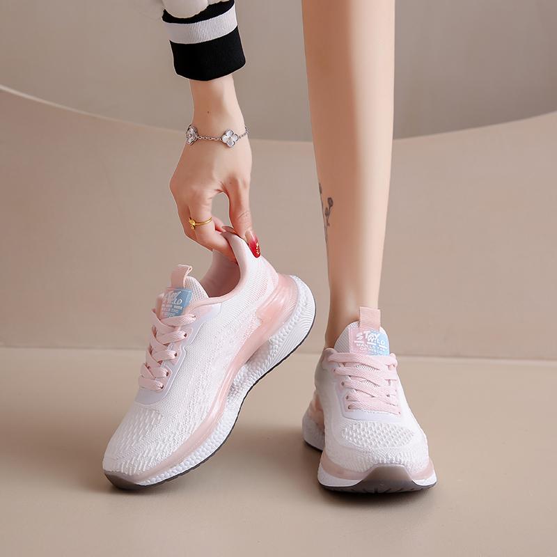 2026 New Comfortable Casual Lightweight Women's High-Quality Thick-Soled Wear-Resistant Breathable Running Shoes Student Shoes