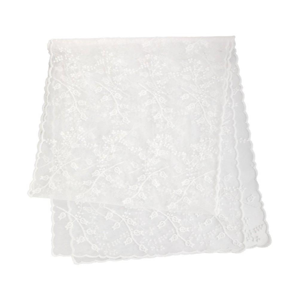 Embroidered Design Hollow Lace Scarf Lace Material Photo-Ready Shawl  Sun Protection