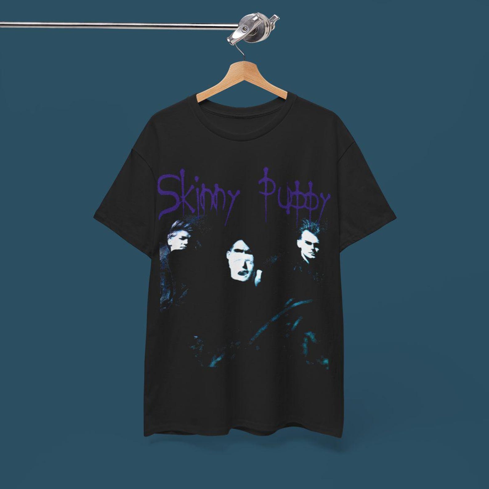 Skinny Puppy Band Tee - Industrial Techno Rock Graphic T shirt S