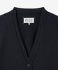 Maison Margiela 4-Stitch Virgin Wool Cardigan - Navy / S50Hp0015M13061511