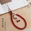 Catena per telefono in agata rossa, design a serpente rosso per donna, nuovo stile cinese, catena da mano in cristallo rosso di alta gamma
