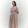Rap Waistband Detail Long Dress Aq3Wo862