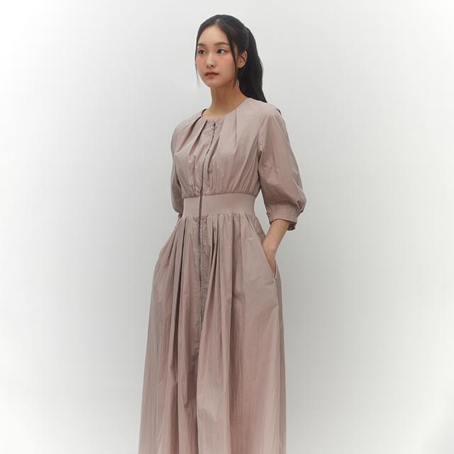 Rap Waistband Detail Long Dress Aq3Wo862