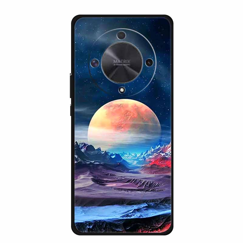 Gift Phone Cases for Honor X9a TPU Soft Silicone Back Cover for Huawei Honor X9 X 9A Funda Honor X9b X 9 a b Coque Spaceman Moon