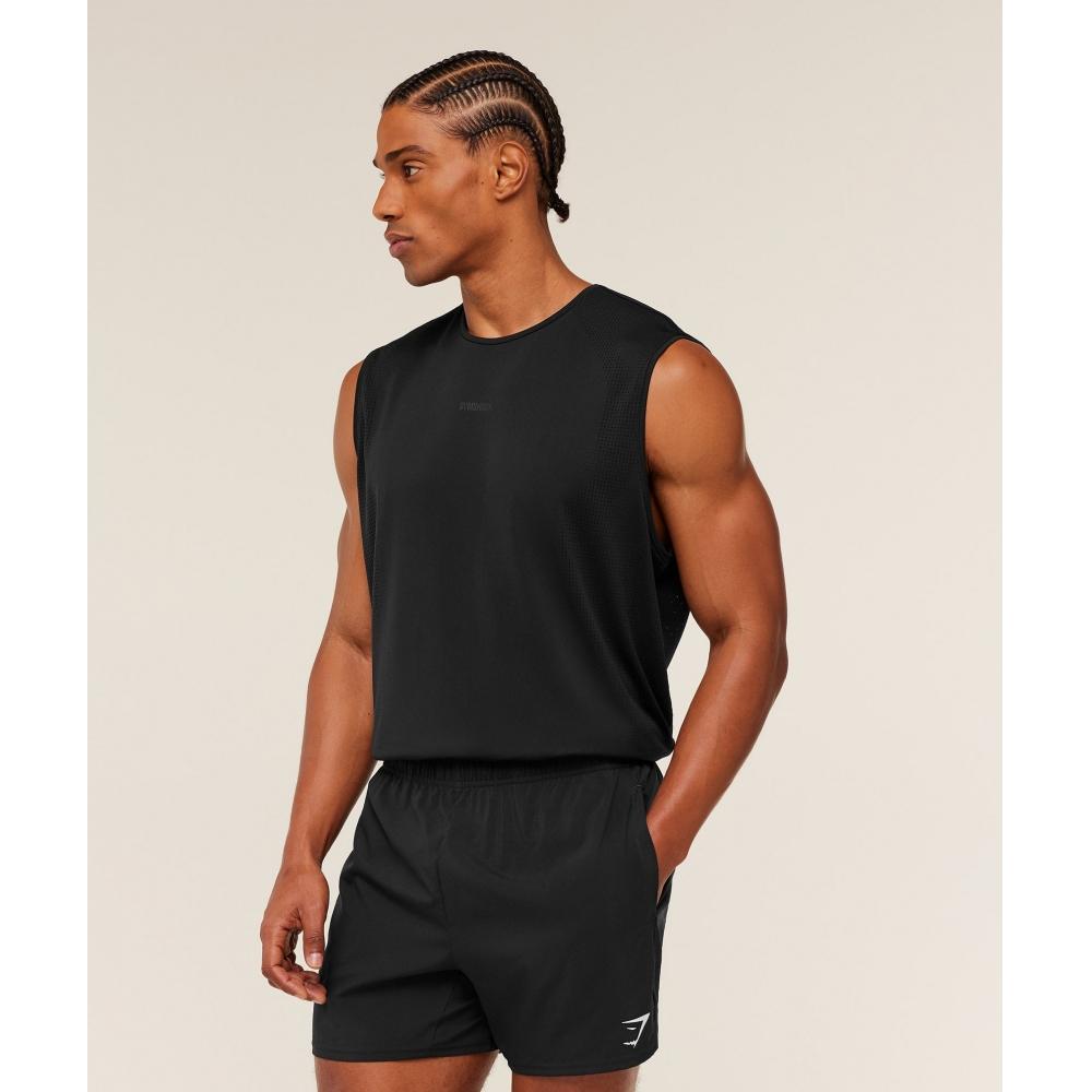 Gymshark Distance Seamless Tank Black A4b5i Bdkq