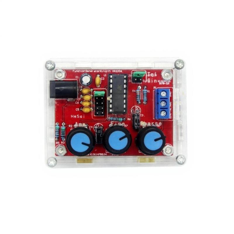 1Hz-1MHz XR2206 Function Signal Generator Sine/Triangle/Square Output Signal Generator Adjustable Frequency Amplitude