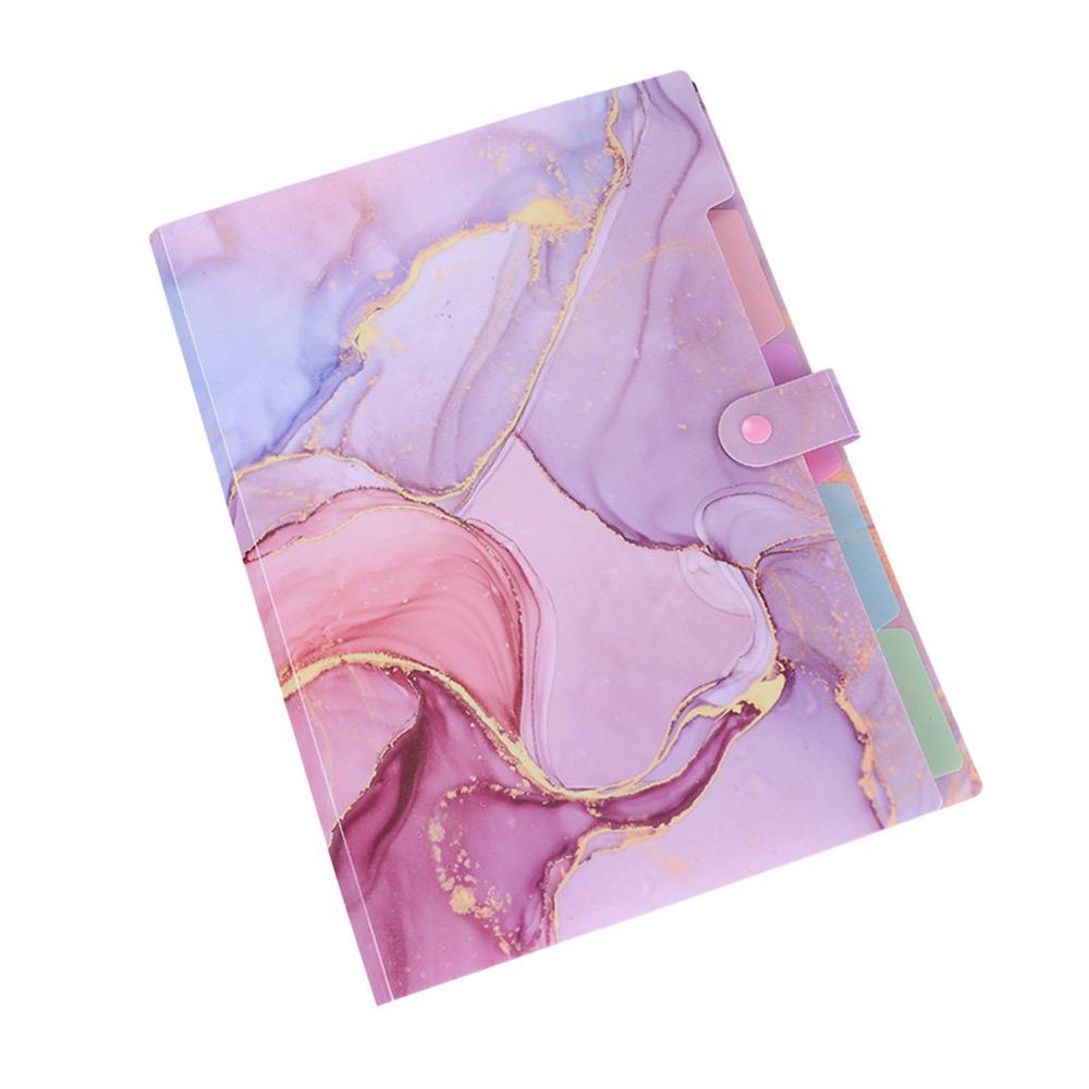 Paintings Collection Book File Folder Multi Layered Document Binder Contract Clamp Data File Bag