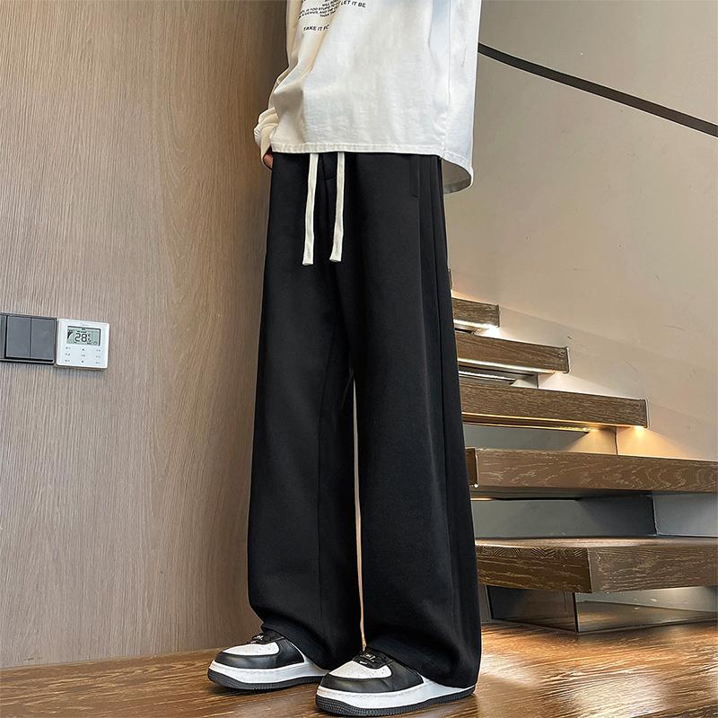 New High-quality Casual Trousers for Men In Autumn and Winter Loose Versatile Sports Pants Knitted Cotton Sport Pants