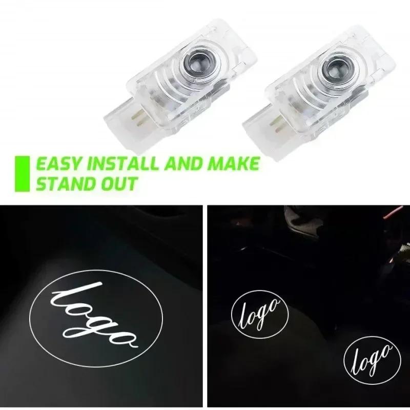 AABHX1 LED Car Door Welcome Logo Lights Retrofit Light for Cadillac SRX XT4 XT5 XT6 ATS XTS CTS CT6 Courtesy Projector Lamp Accessories