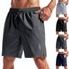 Herren Athletic Locker geschnittene leichte schnelltrocknende Shorts mit reflektierenden Streifen, atmungsaktive Lauf- und Strandshorts für Sport und Freizeit