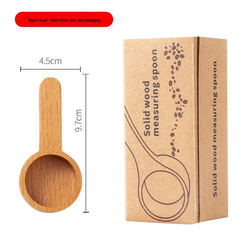 ZISIZ Kaffeelöffel-Set aus Schwarznuss