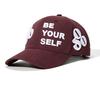 American Flat-Brim Cap with 3D Embroidered Custom Letters - High-Quality Trendy Baseball Hat