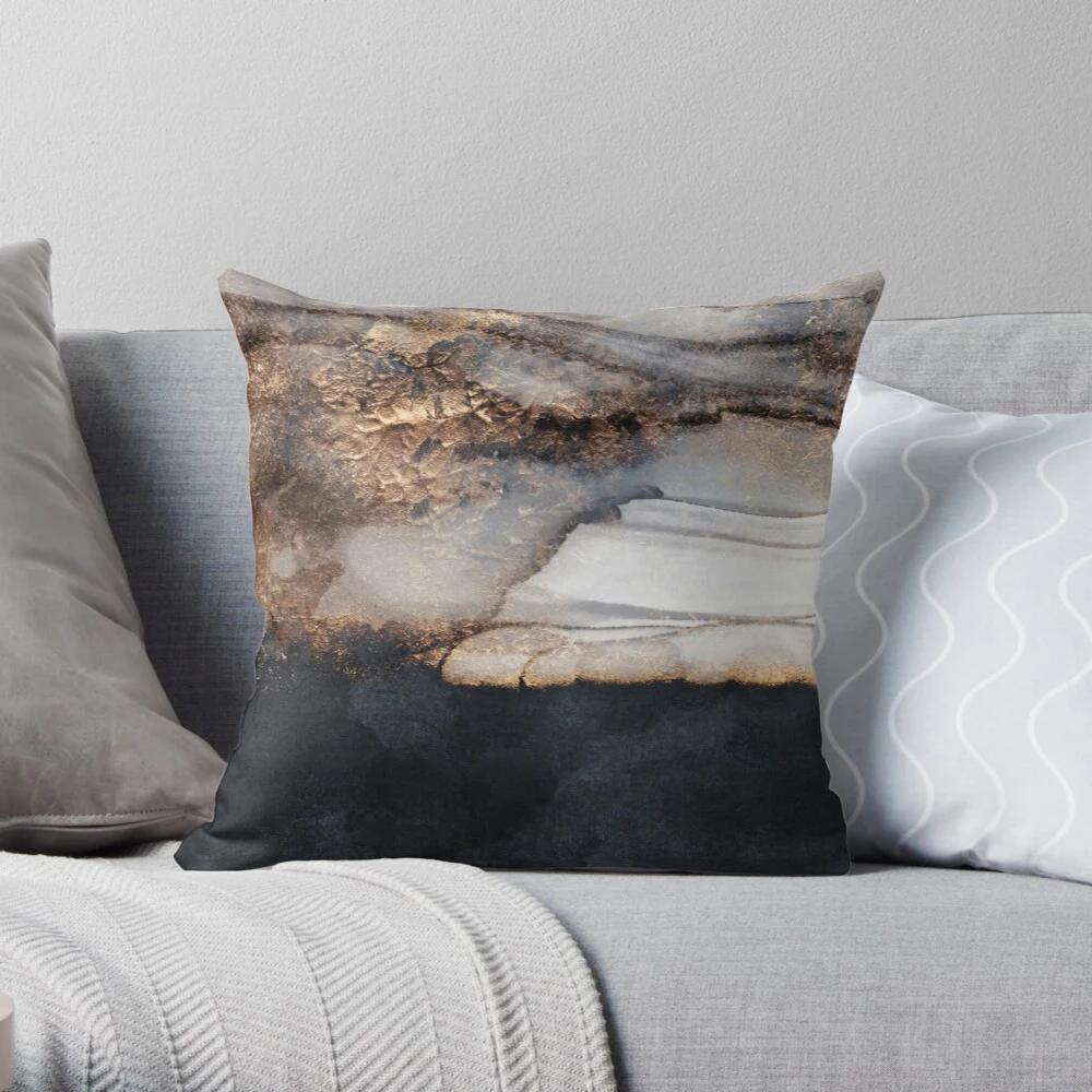 Dekorative Heim Kissenhülle Kissenbezug Nordisch 45*45 40*40 50x50cm Modernes Wohnzimmer Sofa Haus Abstrakt Tinte