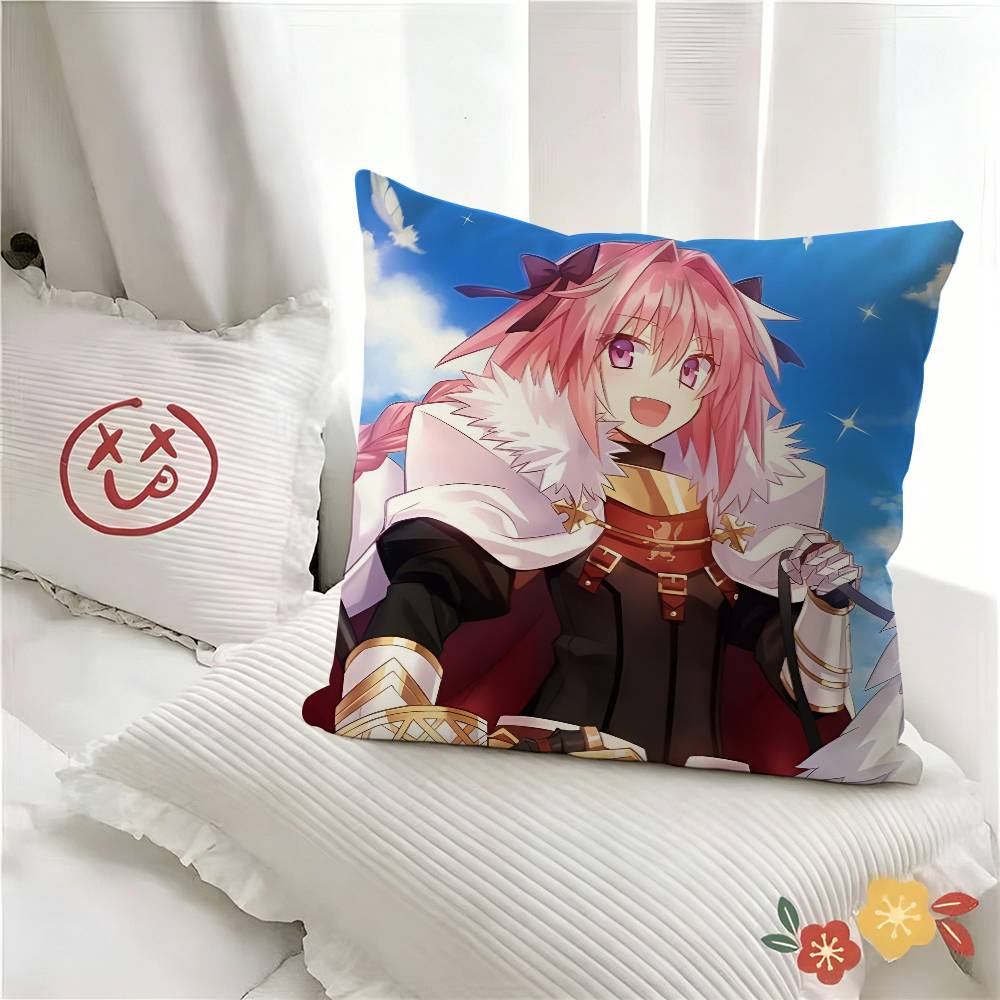 1pc Fate Apocrypha Astolfo Anime Pillow Case Fashion Square Pillowcase Bedroom Sofa Room Ins Decoration Leisure