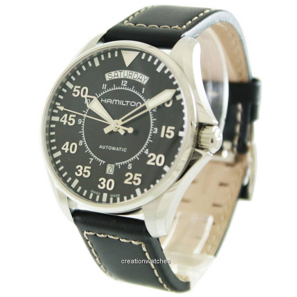 

Мужские часы Hamilton Khaki Pilot Automatic H64615735 чёрный