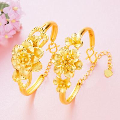 Offenes mehrschichtiges Blumenarmband für Damen, Modisches und vielseitiges Armband