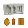 Multifuntional Chocolate Molds Unique Bakings Molds Arabic Letter Pattern Fondant Moulds Silicone Material for Crafts