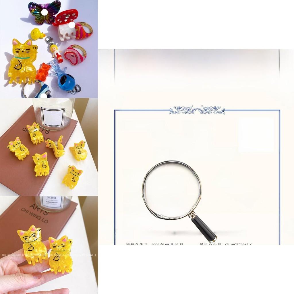 Charming Lucky Cat Hair Claw Clip Beautifully Crafted 2.8cm Cute Animal Hair Accessory