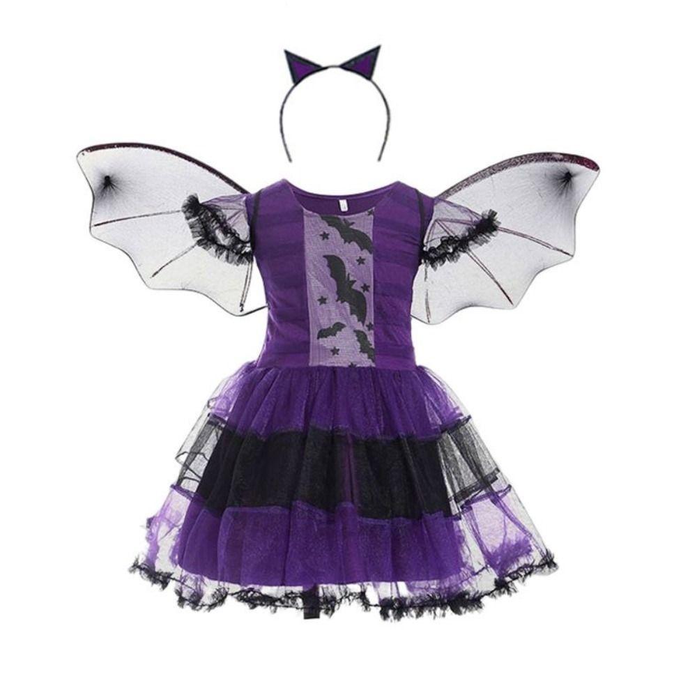 Wizard Kids Witch Dress Set Pointy Hat Halloween Cosplay Costumes Carnival