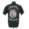 Paul Reed Fireball Thirteen Vintage Kurzarm-T-Shirt Herren L Schwarz Japan(GEBRAUCHT)