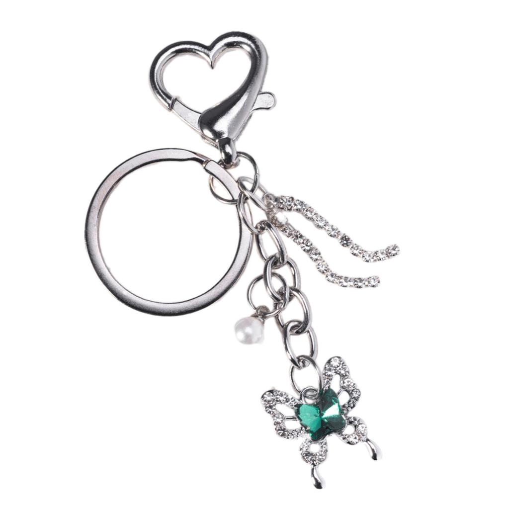 Fashion Butterfly Keychain Charm Multifuntional Bag Charm Key Accessory Alloy Texture Suitable for Key and Fashion Bags