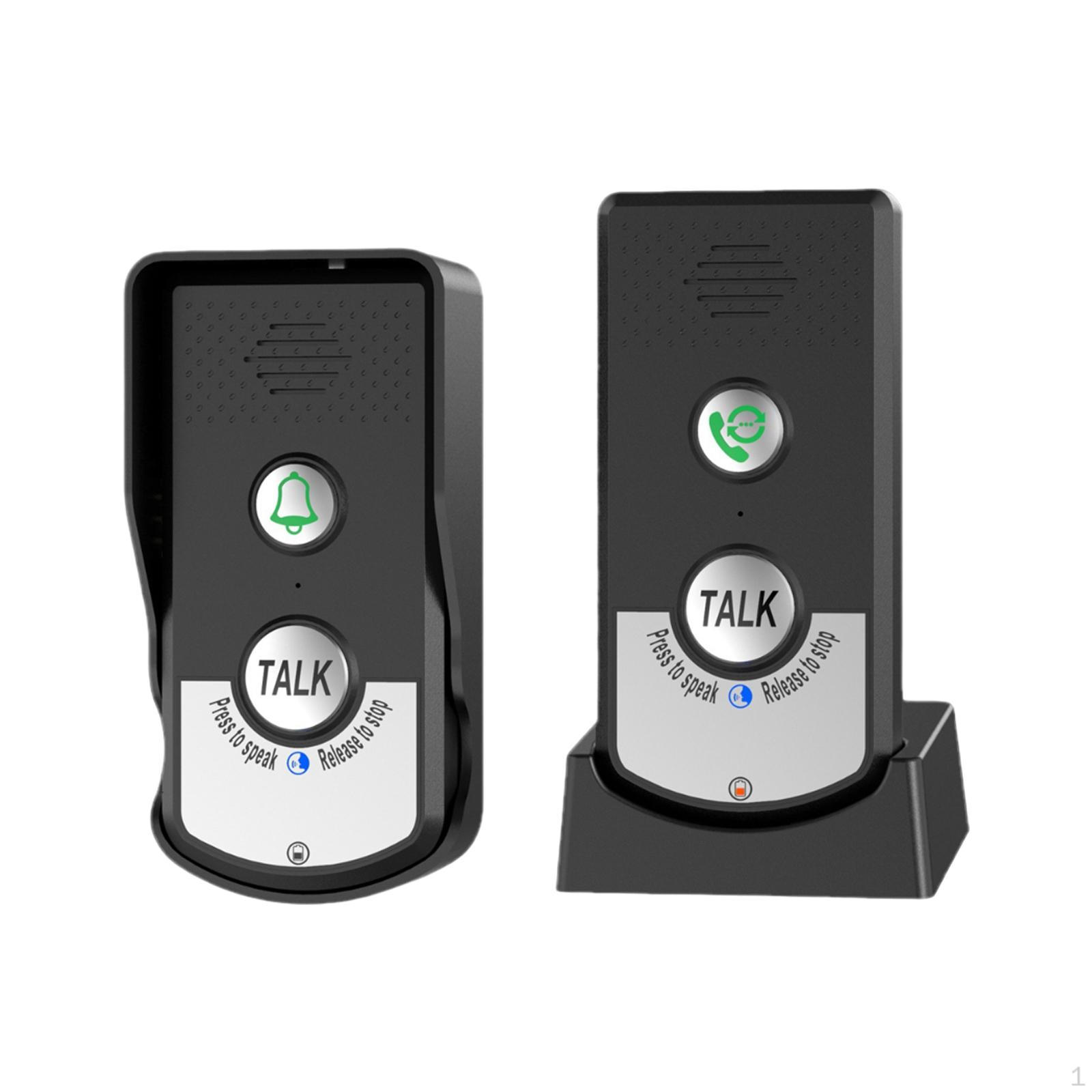 

2-сторонний дверной звонок беспроводной Intercomunicador интеллектуальный голосовой звонок для дома в отеле чёрный