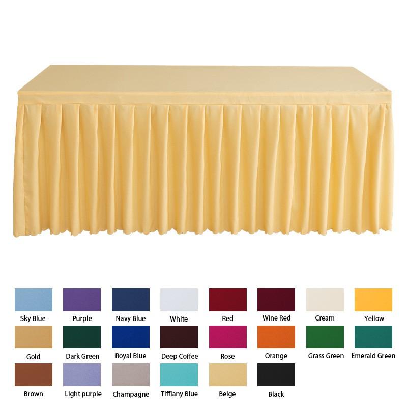 Modern Minimalist Table Skirt Hotel Conference Banquet Rectangular Dining Tables 120-240cm Length