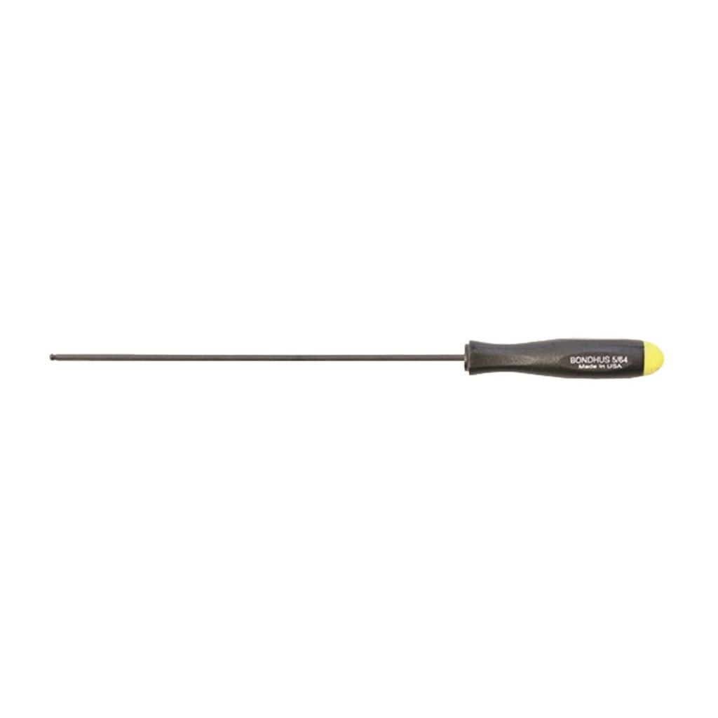 Bondhus Ball Point Hex Driver, 5/64 Inch Long Reach, Made in USA