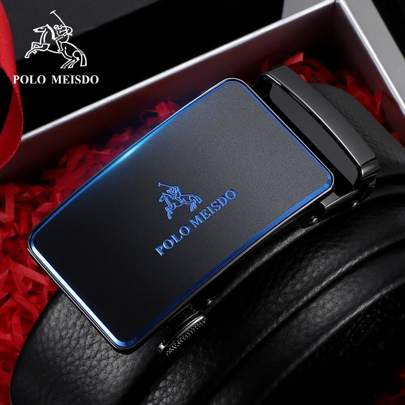 Paul Messder Men's Genuine Leather Automatic Buckle Belt