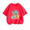 2026 Summer Pokemon Jigglypuff Print T-Shirt, 100% Cotton Loose Family Matching Tee for Travel Game & Sports Y2k