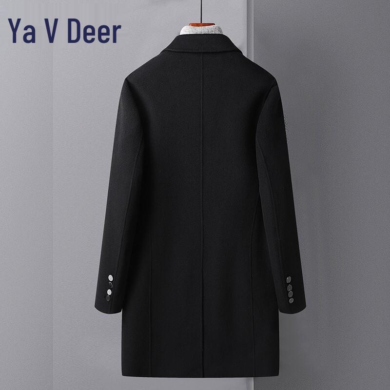 Men's Autumn/Winter Wool Blend Suit Collar Overcoat
