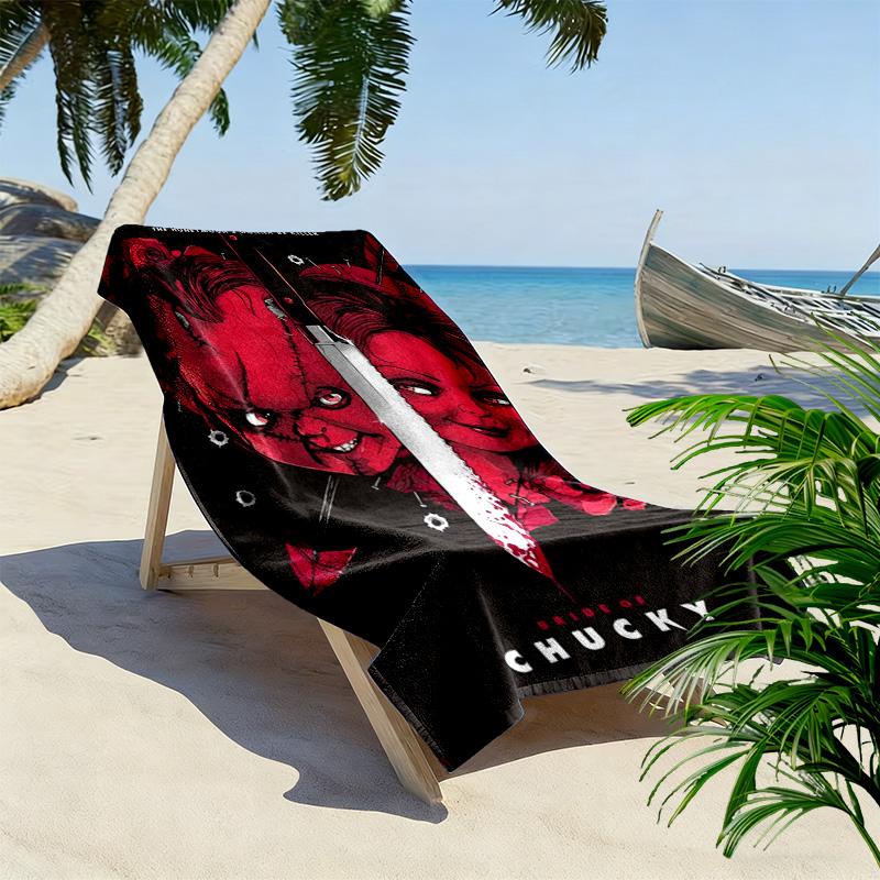 Chucky's Deadly Return beach towel Outdoor camping soft Outdoor pool towel seaside quick-drying swim towel beach Travel and vacation towels Comfort